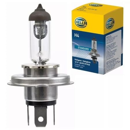 Lâmpada H4 Hella Branca