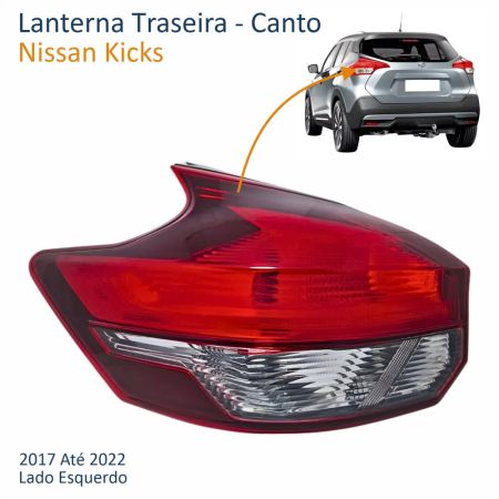 Lanterna Traseira Nissan Kicks 2017/2021 Esquerdo 